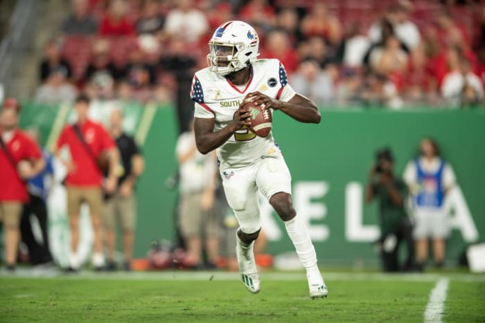 Timmy McClain beats defenders with his arm and his legs